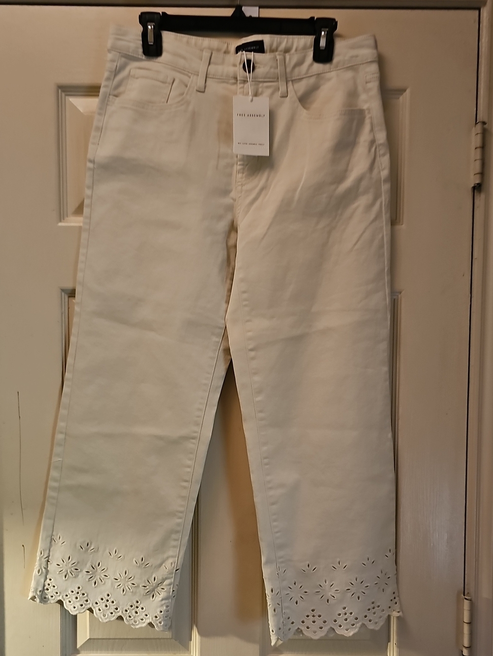Free Assembly Cream High-Rise Jeans